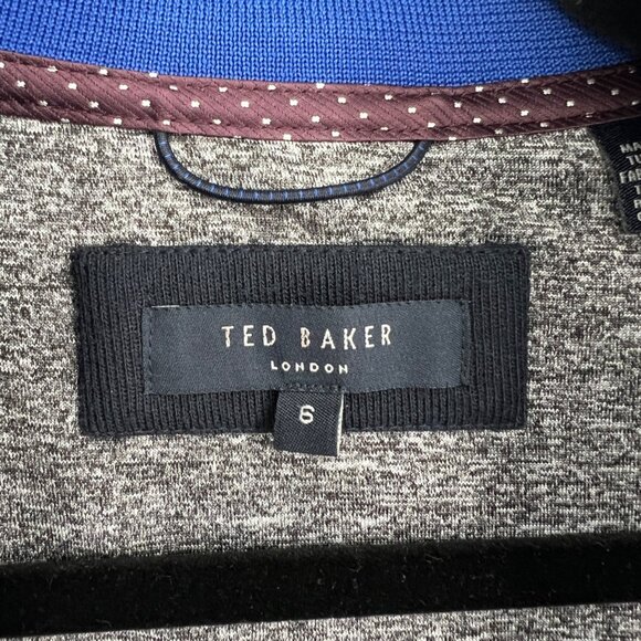 Ted Baker London Whooty Fleece Jacket Full Zip Quilted Navy Blue Size 2X XXL - Picture 9 of 14